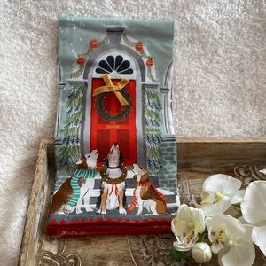 Anthropologie✨Dish✨Towel✨with✨Velvet✨bow✨accents✨